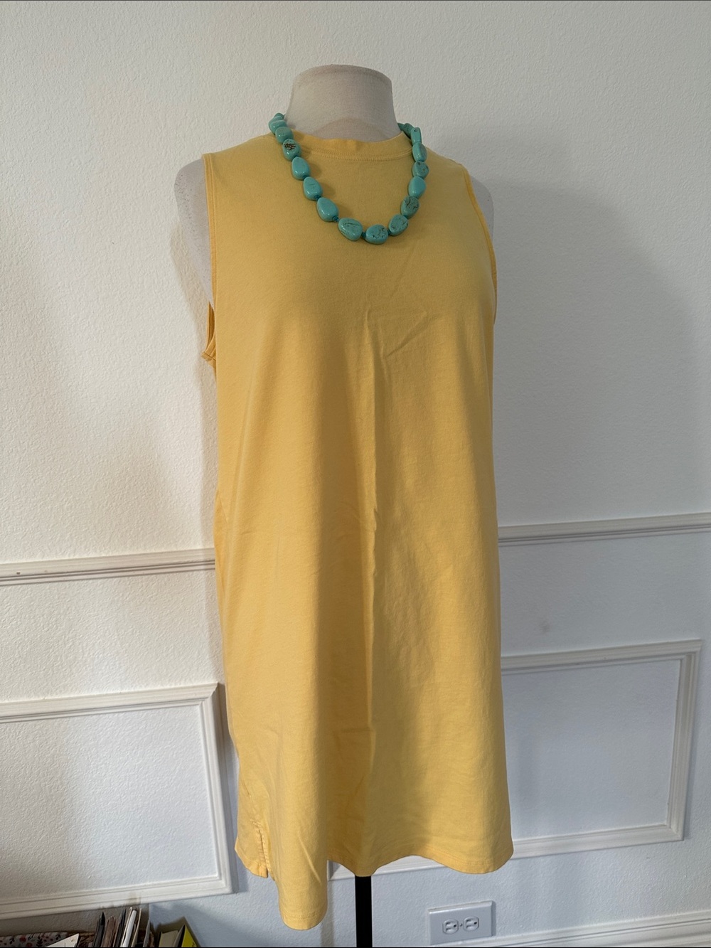 Old Navy Yellow Sleeveless Shift Dress